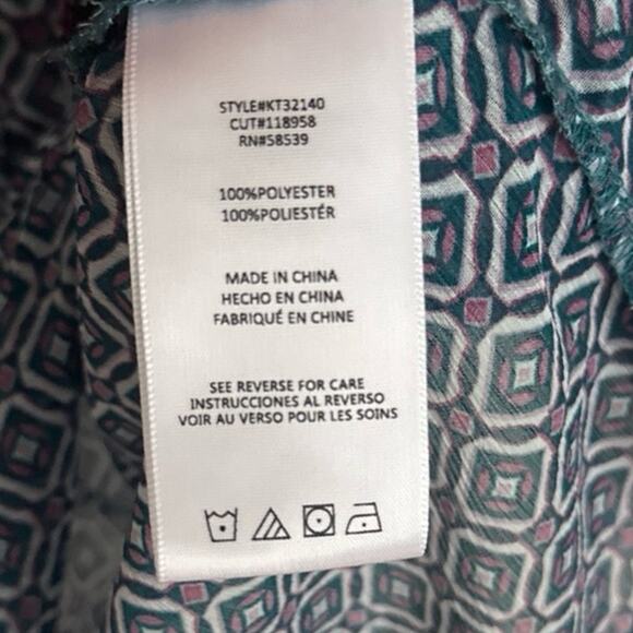 KUT From the Kloth Geometric Print Blouse, Women’s Medium - Picture 5 of 6